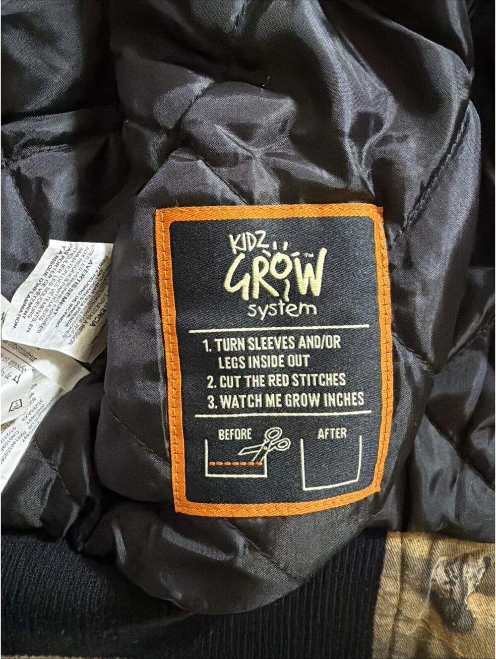 Walls Jacket Boys Youth XL Regular 16-18 Kidz Grow Camo Hooded